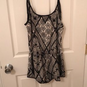 Black & White Romper